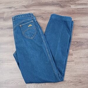 Chic H.I.S. Jeans Womens 26 x 33 Blue Denim Streetwear High Waist Straight Leg